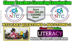 NTC LITERACY PAST QUESTIONS AND ANSWERS-SOLUTION 2