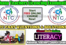 NTC LITERACY PAST QUESTIONS AND ANSWERS-SOLUTION 4