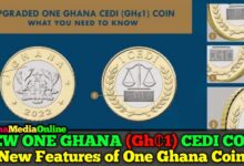 New One-1 Ghana Cedi Coin-Bank of Ghana