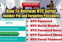 How to Retrieve NTC Serial Number Pin and Forgotten Password