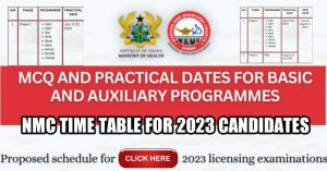 NMC Licensing Examination 2023 Time Table