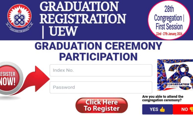 Graduation Registration for All Campuses and Faculties-UEW Class of 2023